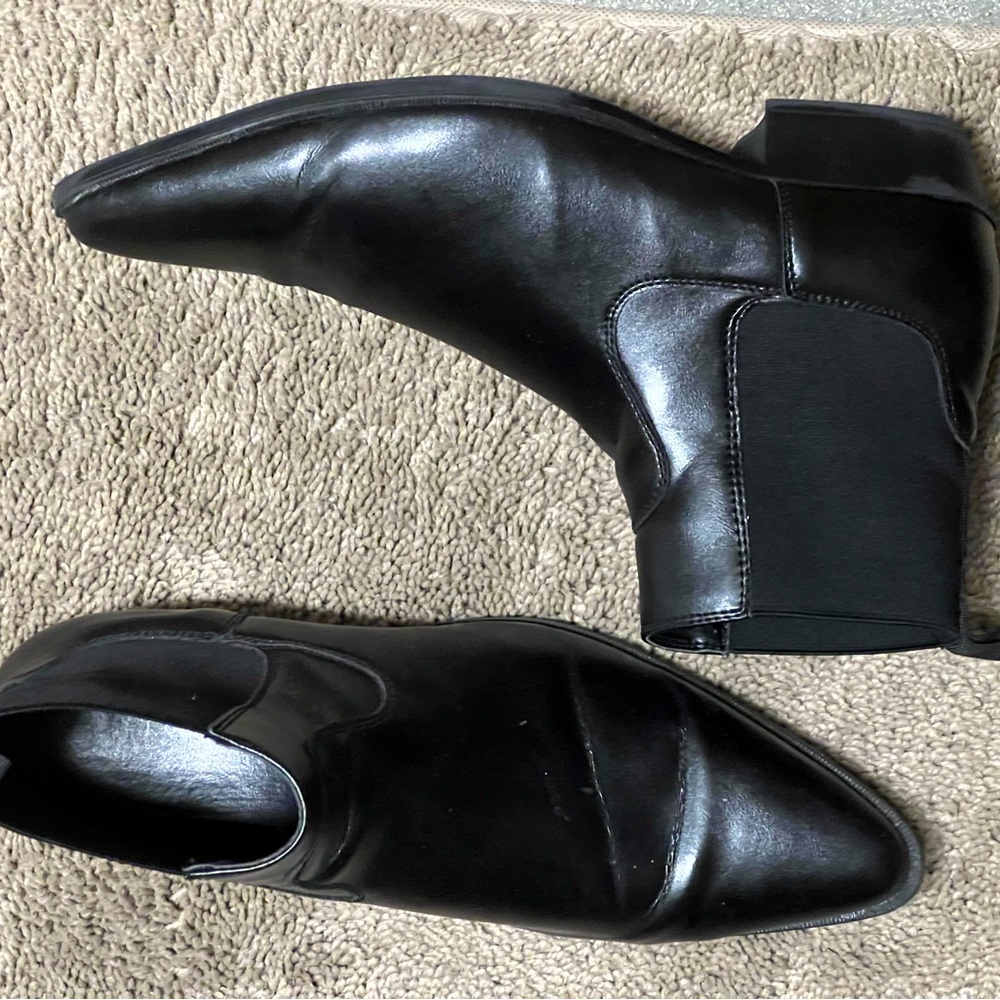 ASOS Black Cuban heel boots